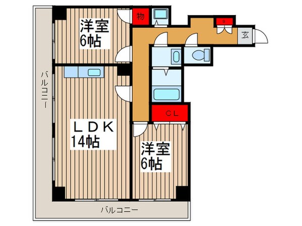 せぞん若海の物件間取画像